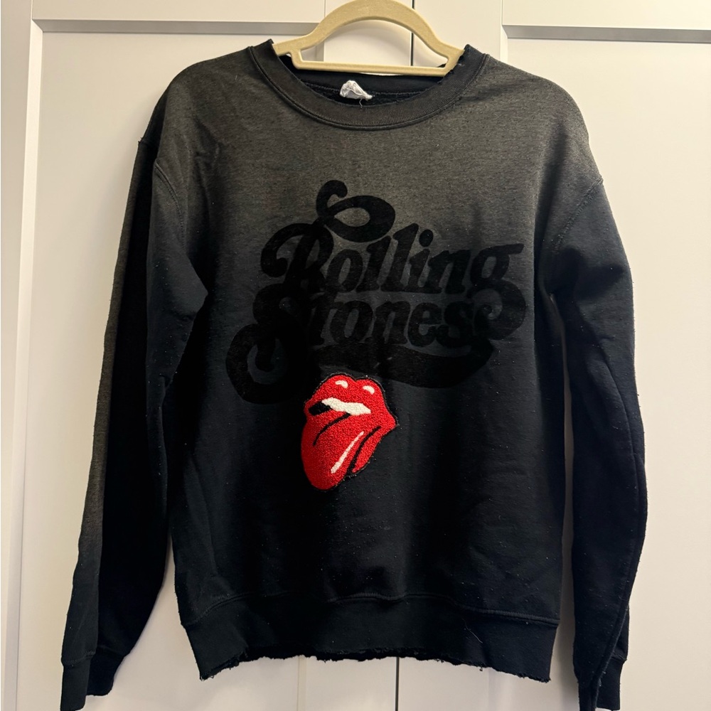 Madeworn Rolling Stones Black Sweatshirt
